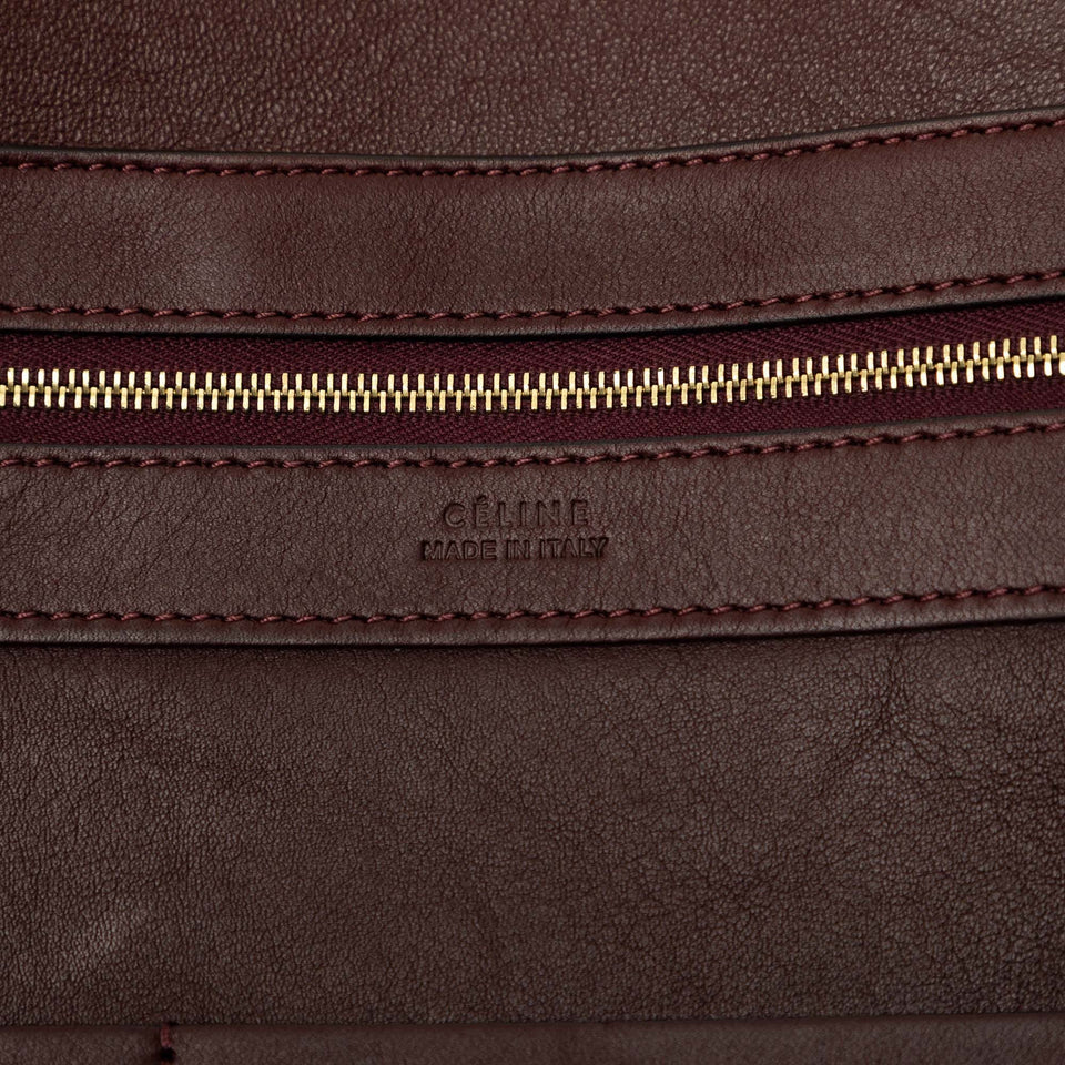 Celine Large Bicolor Suede and Calfskin Phantom Cabas Tote