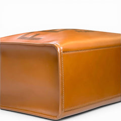 Fendi Sunshine Tote Medium Brown Leather