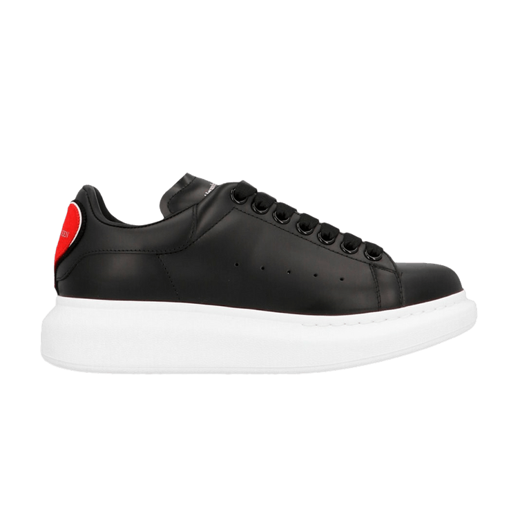 Alexander McQueen Wmns Oversized Sneaker 'Heart - Black Red'
