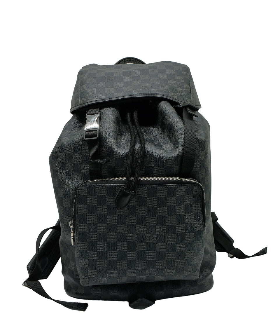 Louis Vuitton Damier Graphite black back pack RJC3159