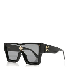 Louis Vuitton Acetate Swarovski Crystal Cyclone Sunglasses Z1578E Black