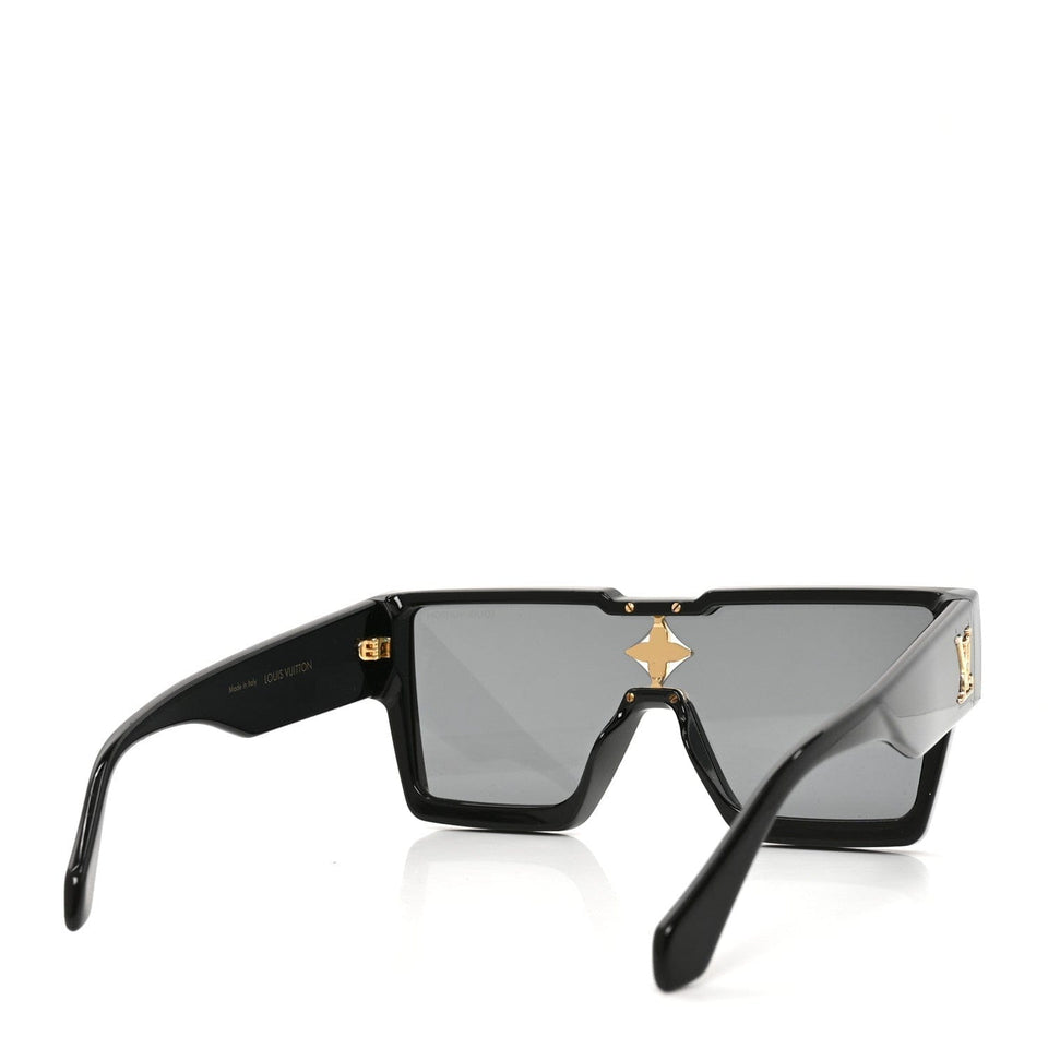 Louis Vuitton Acetate Swarovski Crystal Cyclone Sunglasses Z1578E Black