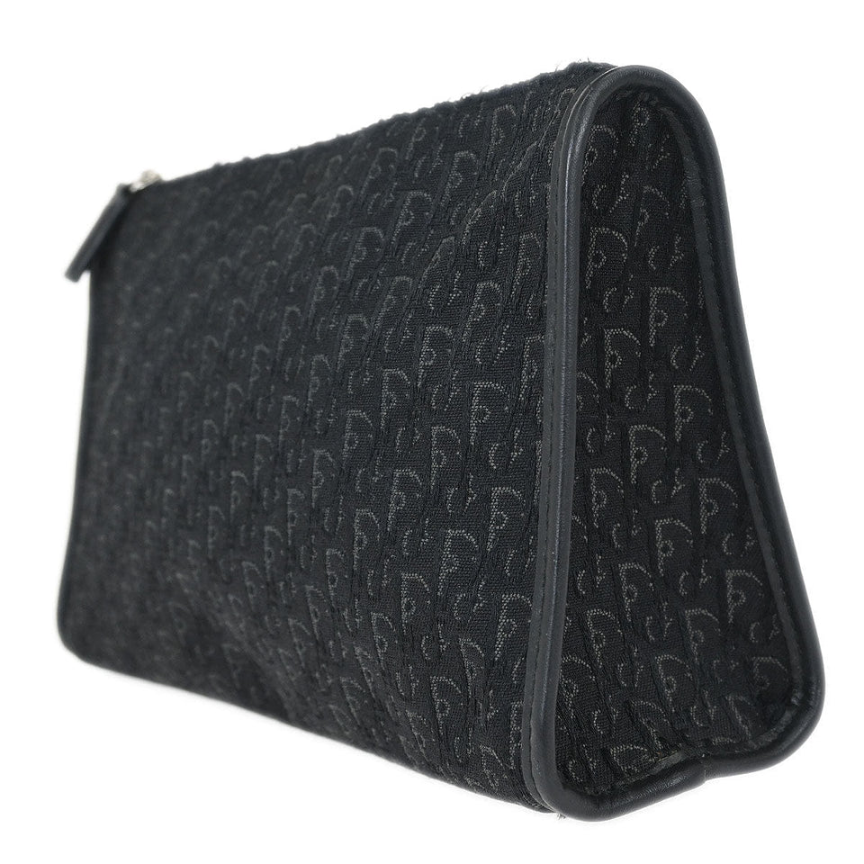 Christian Dior Black Trotter Cosmetic Pouch Bag