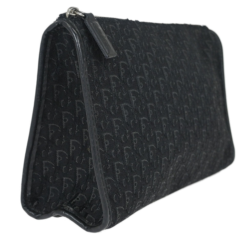 Christian Dior Black Trotter Cosmetic Pouch Bag