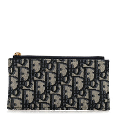 Christian Dior Oblique Dior Pouch Navy Blue