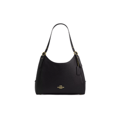 Coach Erin Shoulder Bag pebbled leather Black