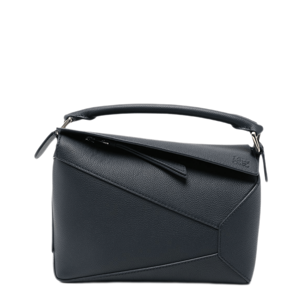 Loewe Puzzle Edge Small Calfskin Handbag - Black