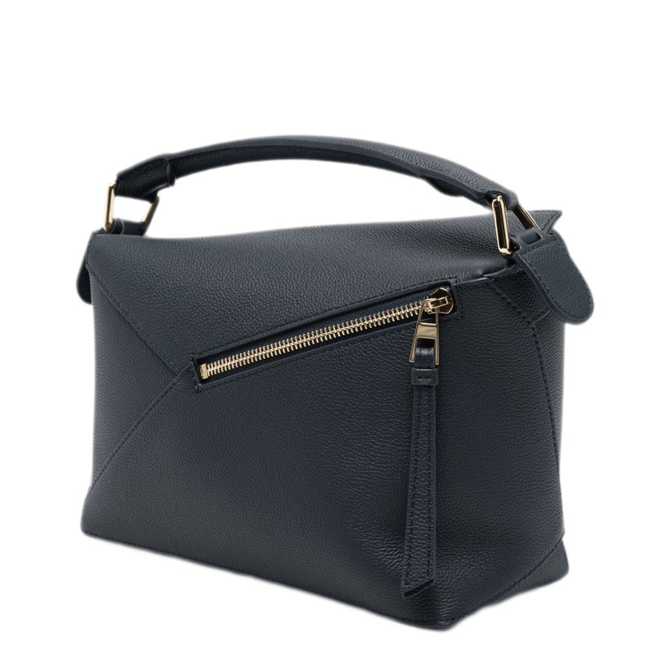 Loewe Puzzle Edge Small Calfskin Handbag - Black