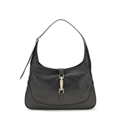 Gucci Jackie 1961 Medium Calf Leather Shoulder Bag - Black