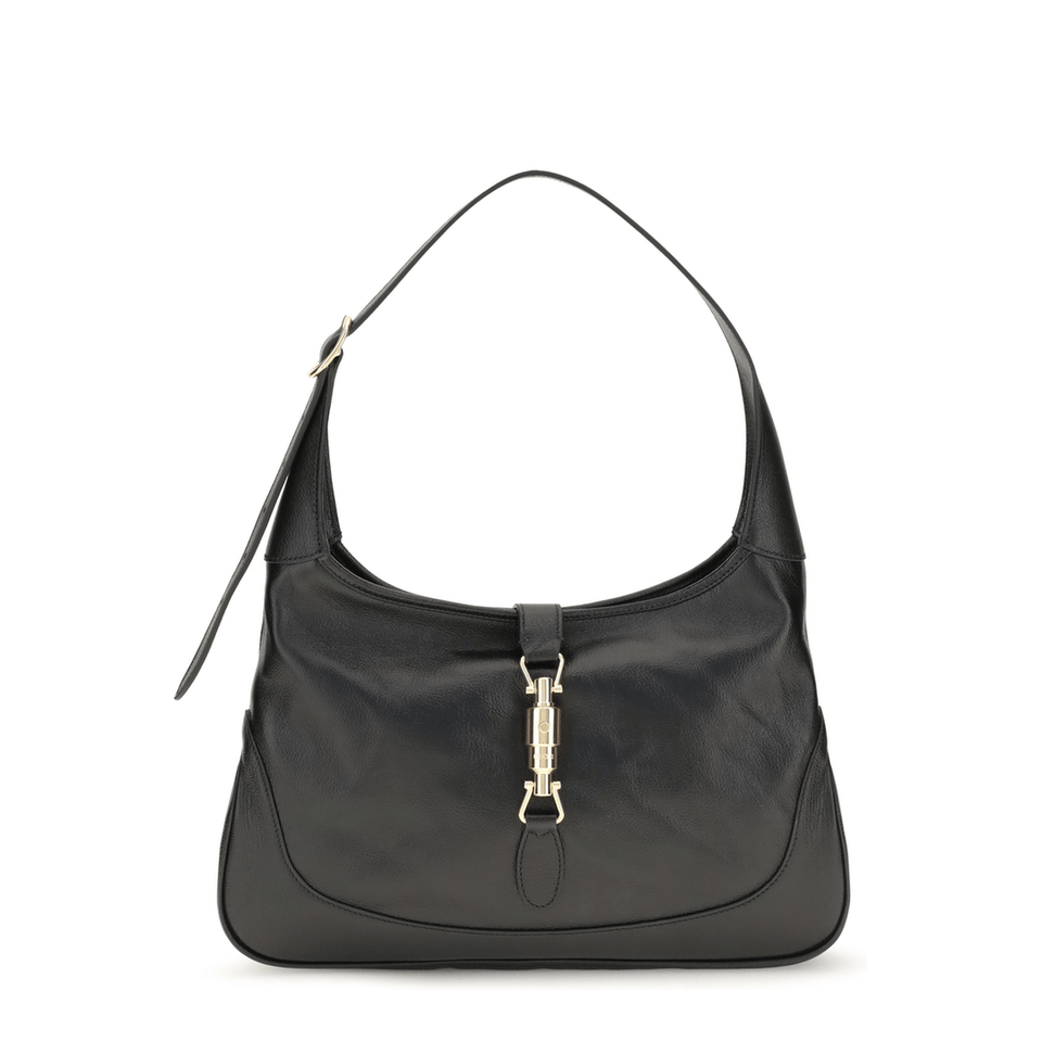 Gucci Jackie 1961 Medium Calf Leather Shoulder Bag - Black
