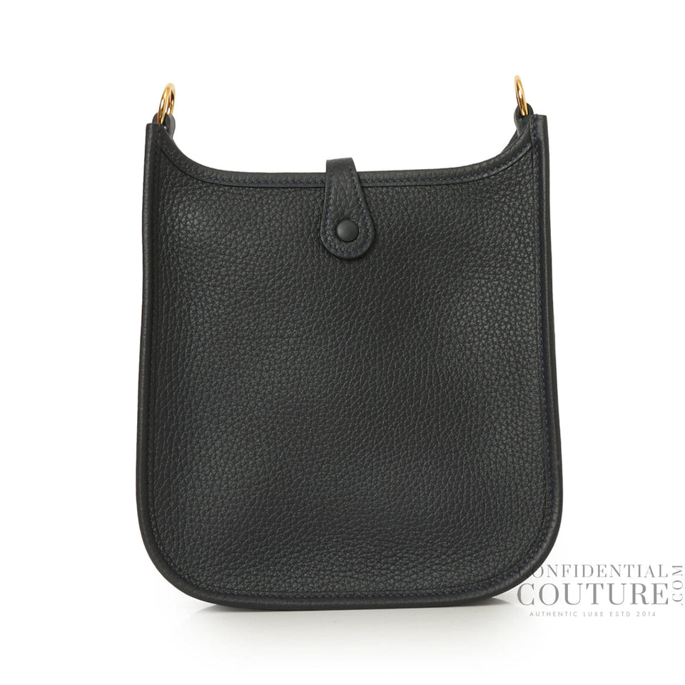 Hermes Noir Evelyne TPM With Gold Hardware