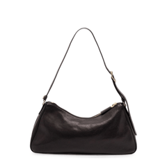 Prada Arqué Small Calfskin Shoulder Bag - Black