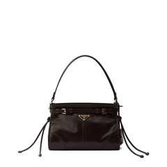 Prada Bonnie Small Calfskin Shoulder Bag - Black