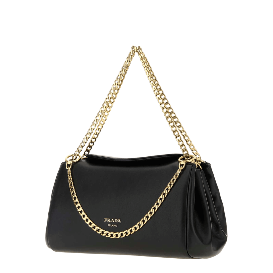 Prada Tumulte Small Nappa Leather Shoulder Bag - Black