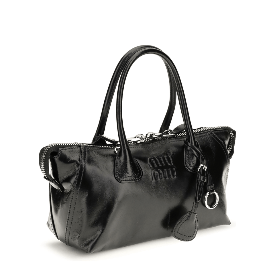 Miu Miu Calfskin Handbag - Brown