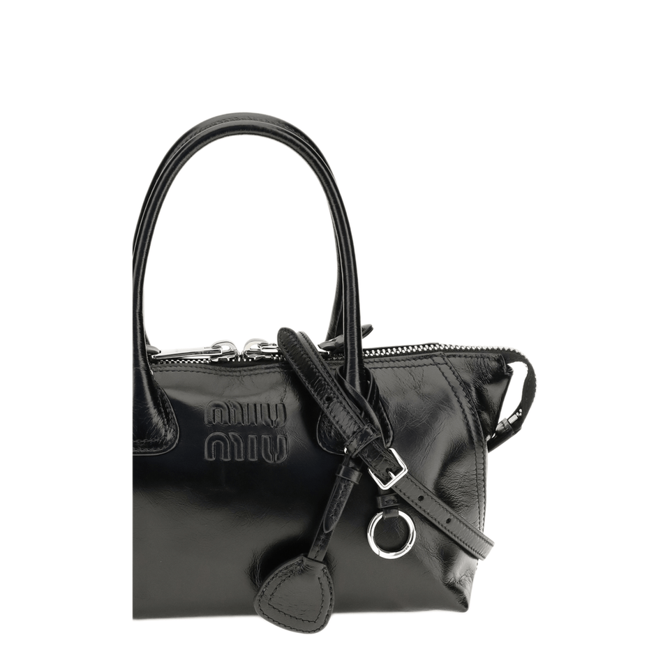 Miu Miu Calfskin Handbag - Brown