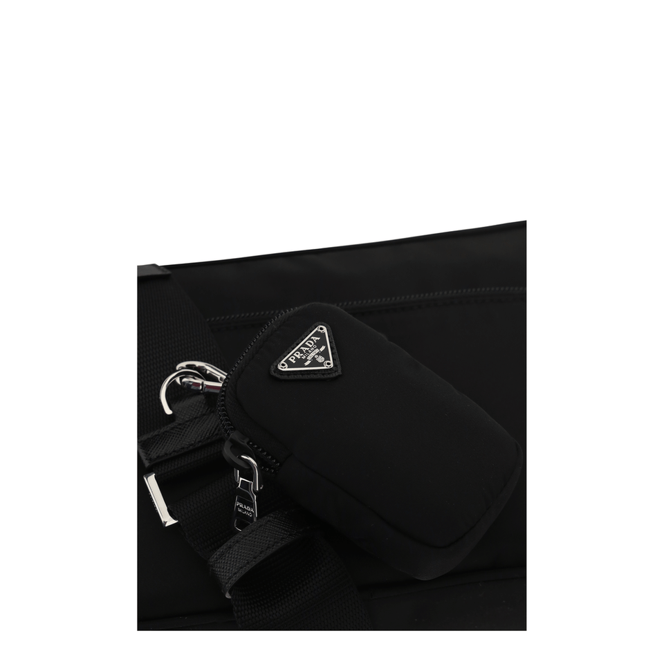 Prada Re - Nylon Recycled Polyamide Shoulder Bag - Black