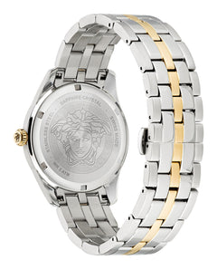 Versace Mens Two Tone 41 mm Bracelet Fashion Watch