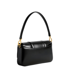 Balenciaga Hourglass Small Calfskin Shoulder Bag - Black