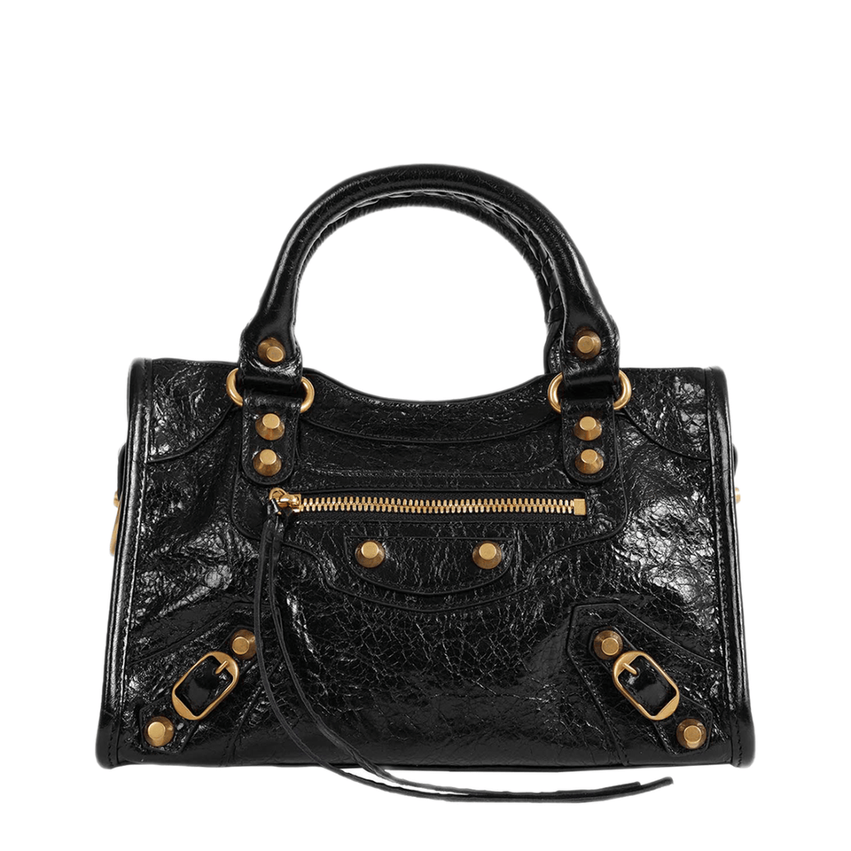 Balenciaga Le City Mini Lambskin Bag - Black