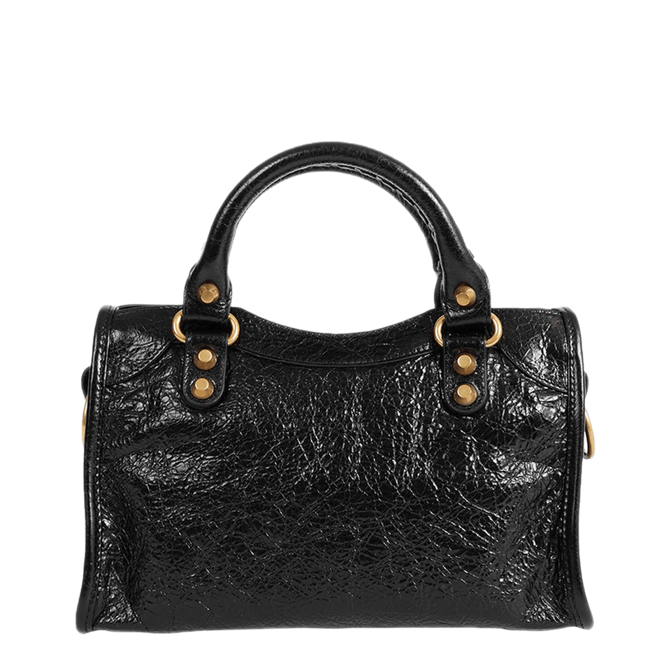 Balenciaga Le City Mini Lambskin Bag - Black