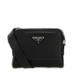 Prada Re - Nylon One Size Leather Shoulder Bag - Black