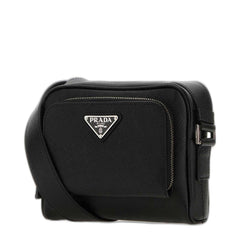 Prada Re - Nylon One Size Leather Shoulder Bag - Black