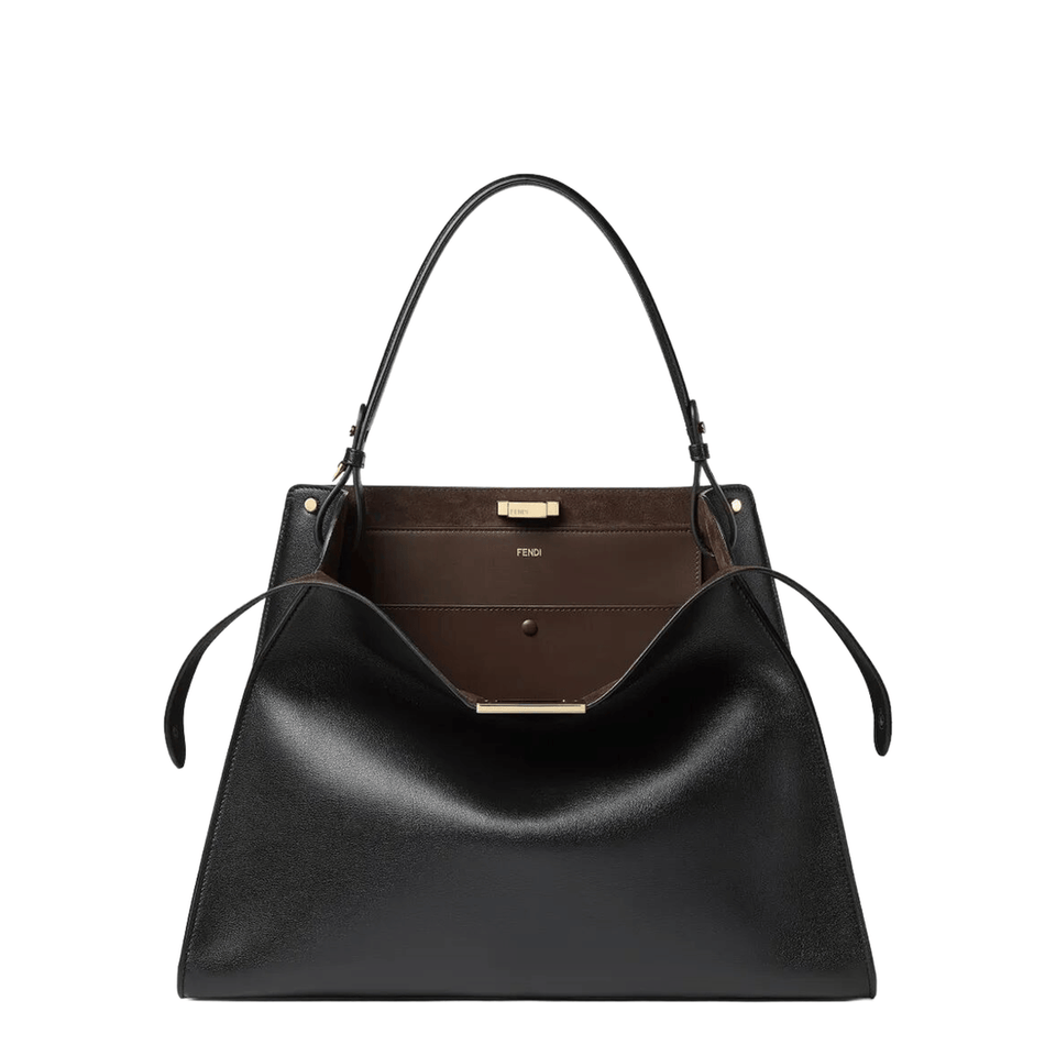Fendi Way Large Calfskin Tote - Black