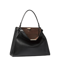 Fendi Way Large Calfskin Tote - Black