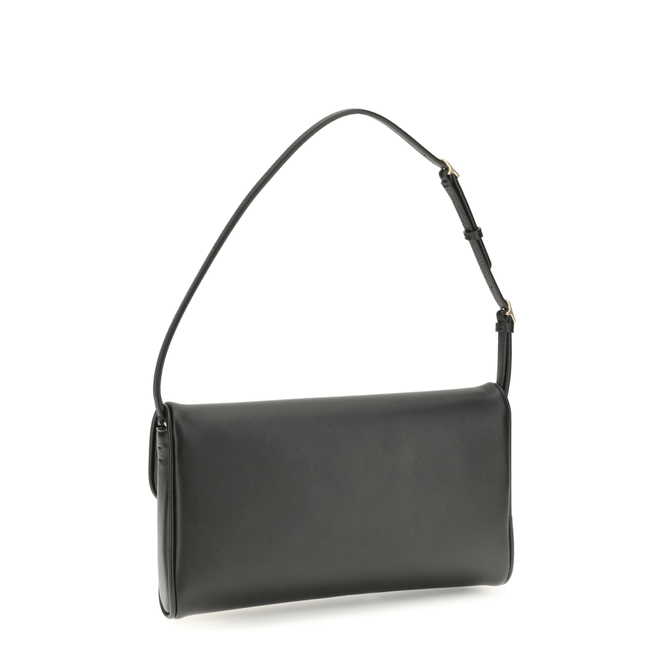 Valentino DeVain Small Calfskin Shoulder Bag - Black