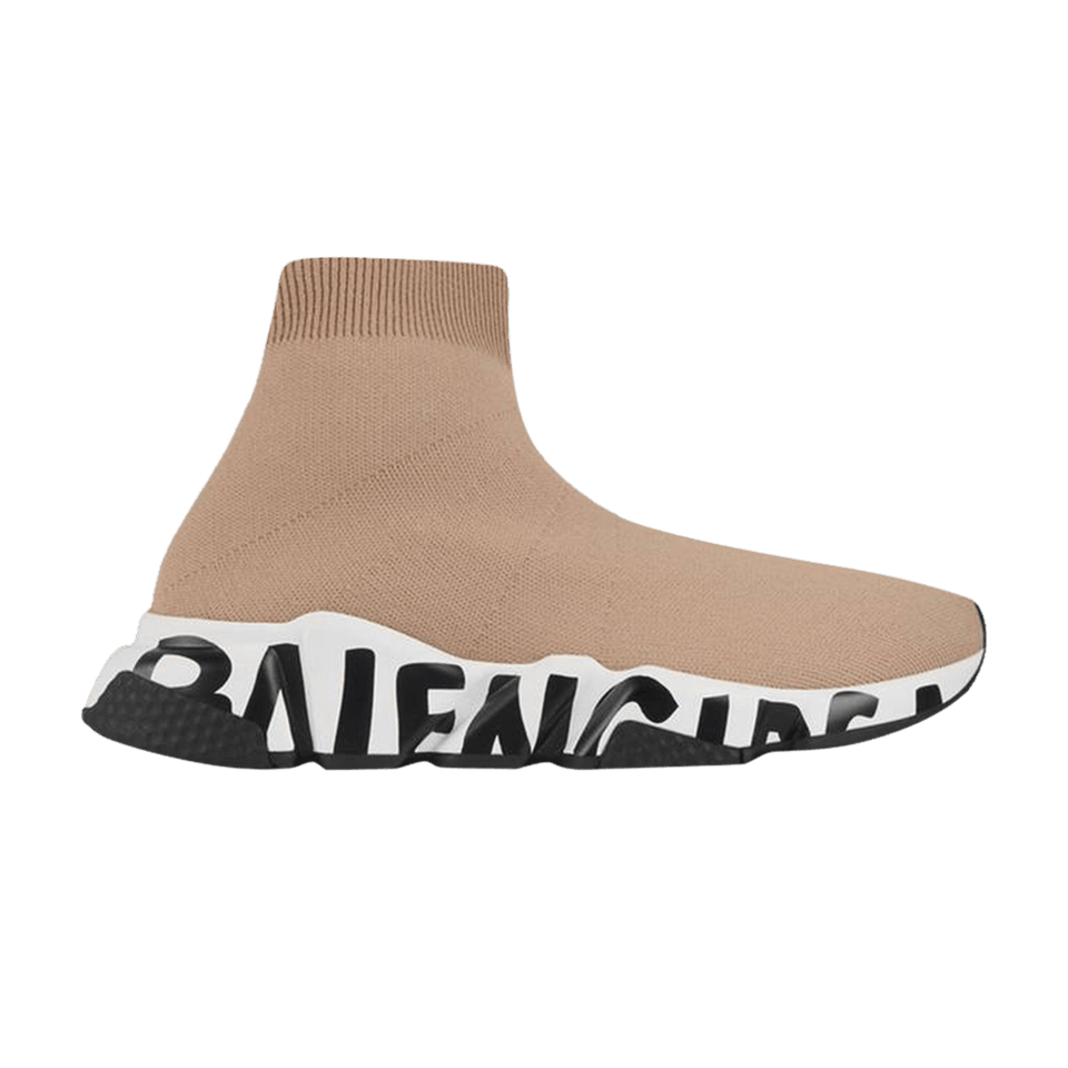 Balenciaga Speed Sneaker Midsole Graffiti - Beige