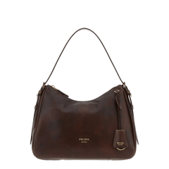 Prada Leather Shoulder Bags - Dark Brown