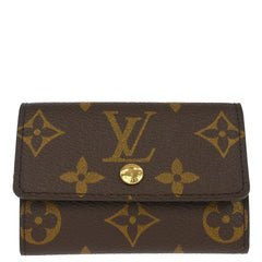 Louis Vuitton Monogram Porte Monnaie Plat Coin Purse Wallet M61930