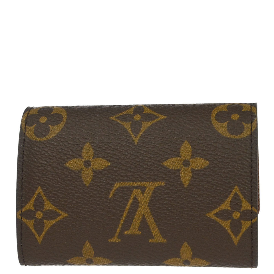 Louis Vuitton Monogram Porte Monnaie Plat Coin Purse Wallet M61930