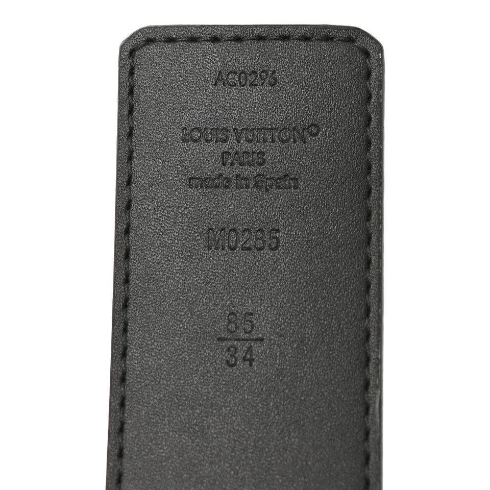 Louis Vuitton Reverse Monogram Eclipse 40 mm LV Initiales Reversible Belt 85 34