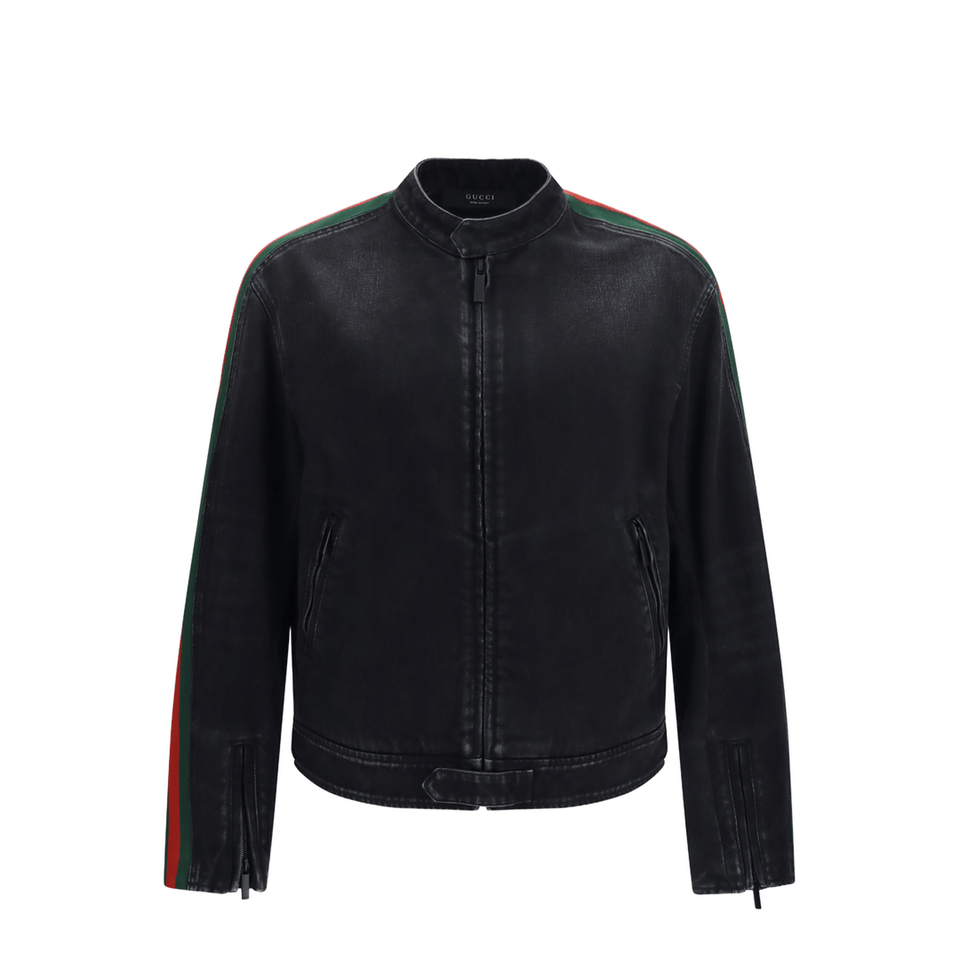 Gucci Cotton Denim Biker Jacket