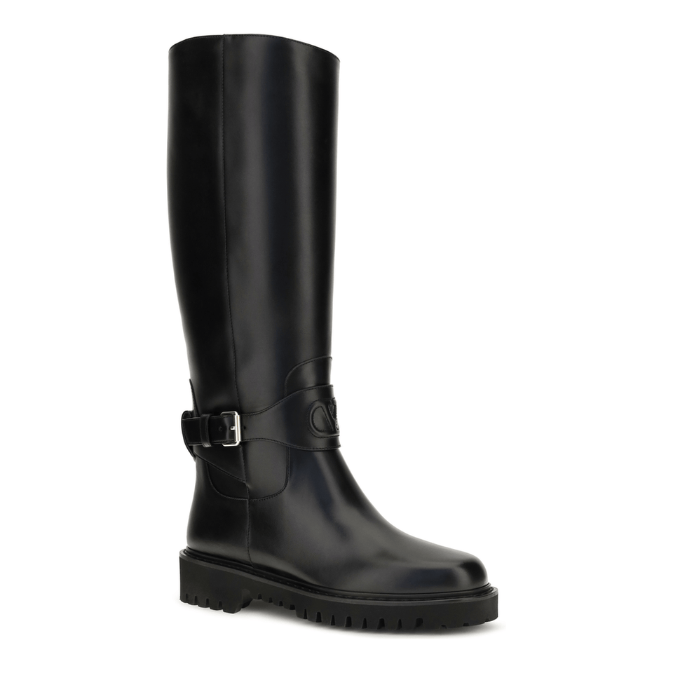 Valentino Vlogo Signature Calfskin High Boots