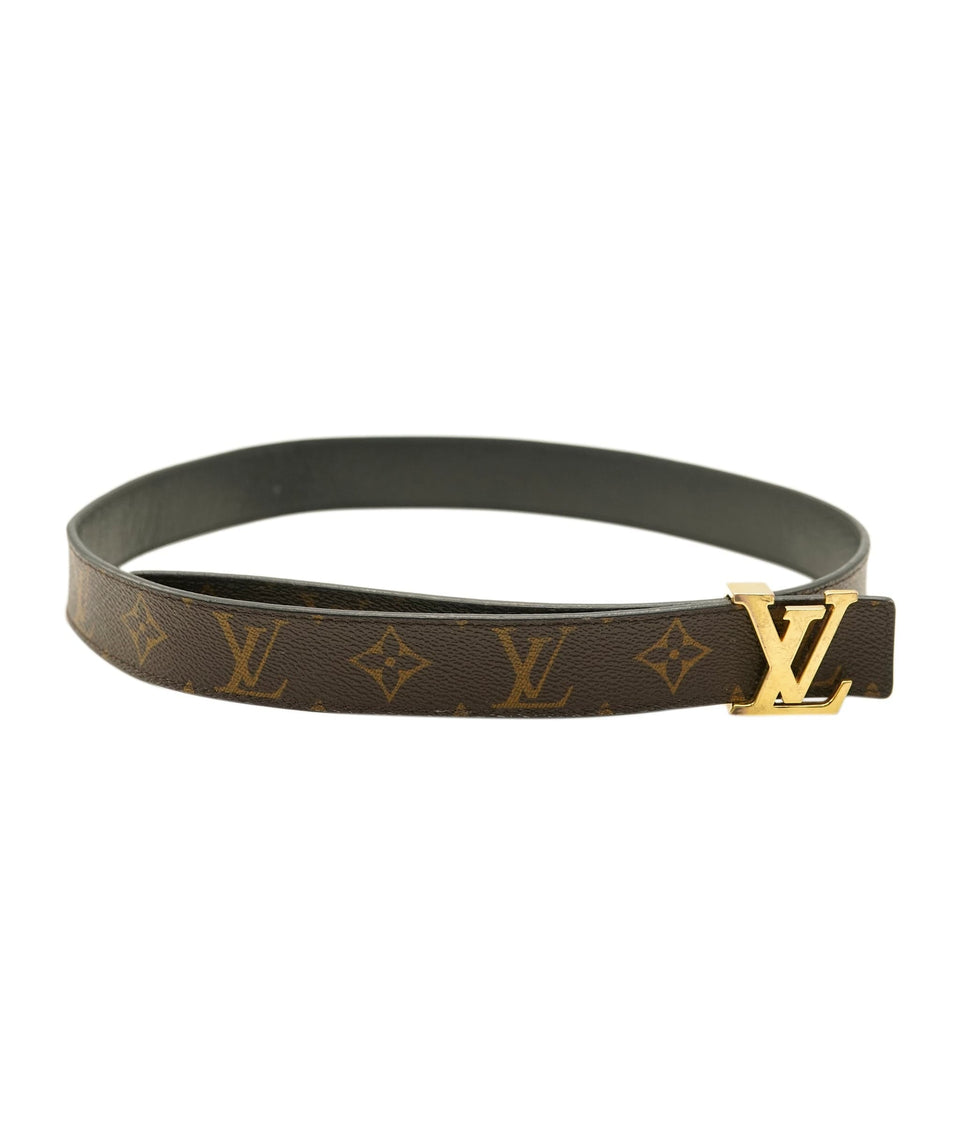 Louis Vuitton Brown Monogram Canvas & Leather LV Pyramide Belt ALC2310