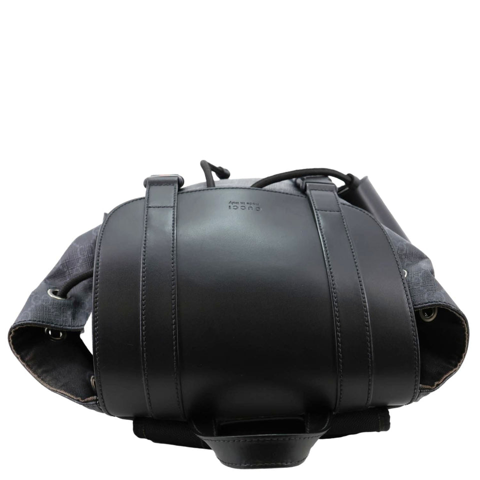 GUCCI GG Supreme Canvas Backpack Black 495563
