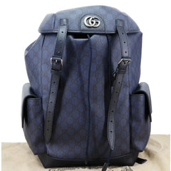 Gucci Ophidia GG Supreme Canvas Backpack Navy Blue 598140