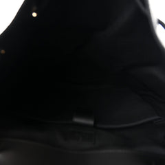 Gucci Soft GG Supreme Monogram Calfskin Web Double Buckle Backpack Black