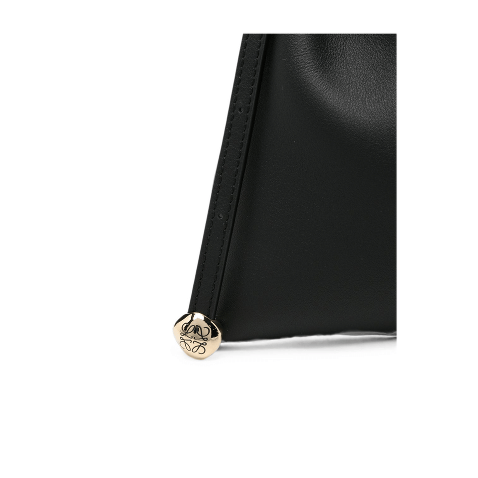 Loewe Mini Scarf Calfskin Shoulder Bag - Black