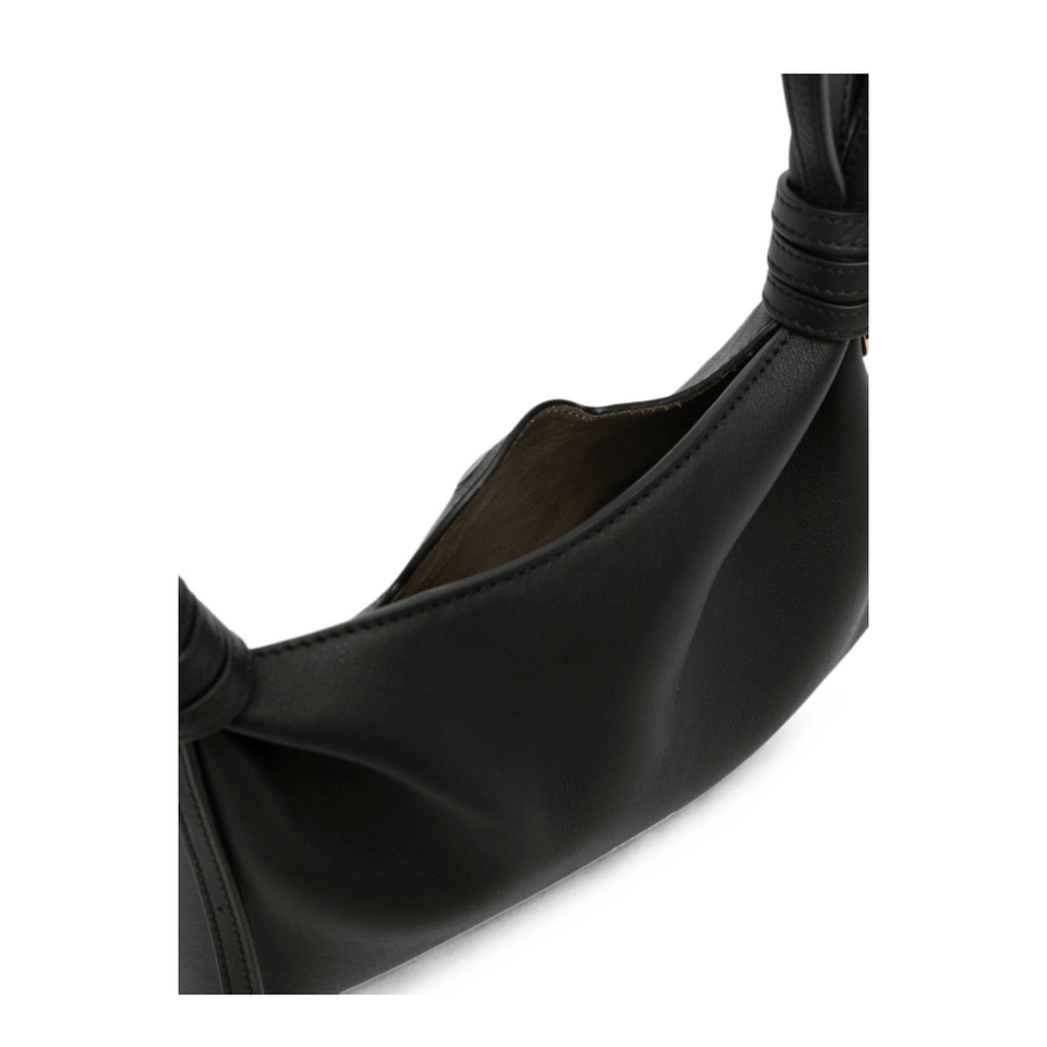 Loewe Mini Scarf Calfskin Shoulder Bag - Black