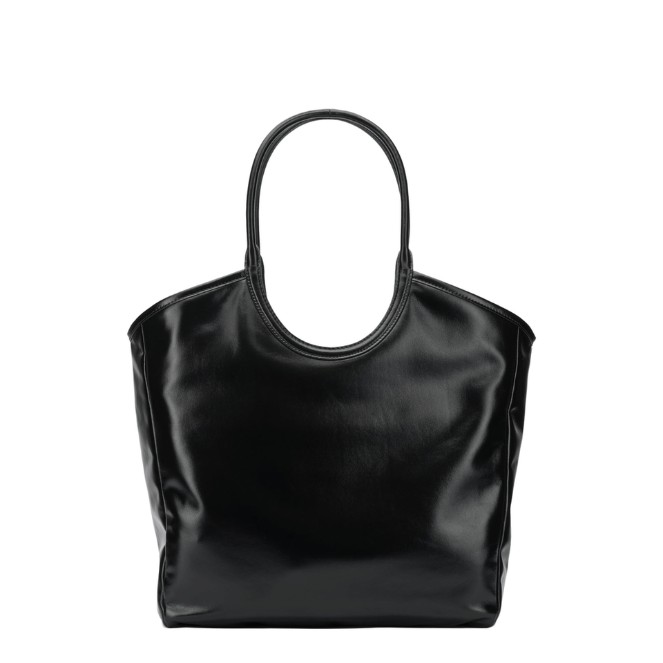 Miu Miu Ivy Large Leather Shoulder Bags - Black
