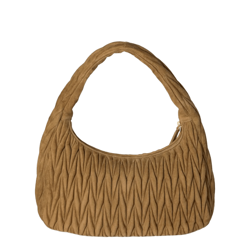 Miu Miu SORELLE Suede Shoulder Bag - Oliva