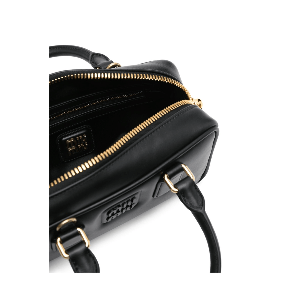 Miu Miu Arcadie Leather Handbags - Black