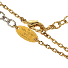 Louis Vuitton Bicolor Gold Silver Chain Necklace M68074 OB0155