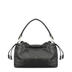 Fendi Baguette Soft Large Lamb Leather Shoulder Bag - Black