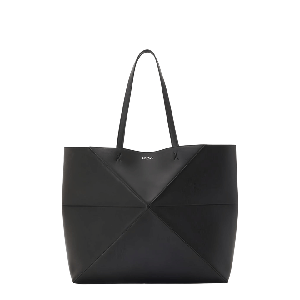 Loewe Puzzle Calfskin Shoulder Bag - Black