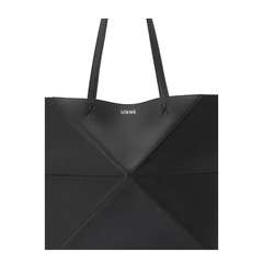 Loewe Puzzle Calfskin Shoulder Bag - Black